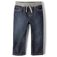 Boys Baby and Toddler Pull on Straight Jeans