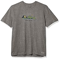 Life is Good Men's Lake My Day Vintage Crusher Graphic T-Shirt