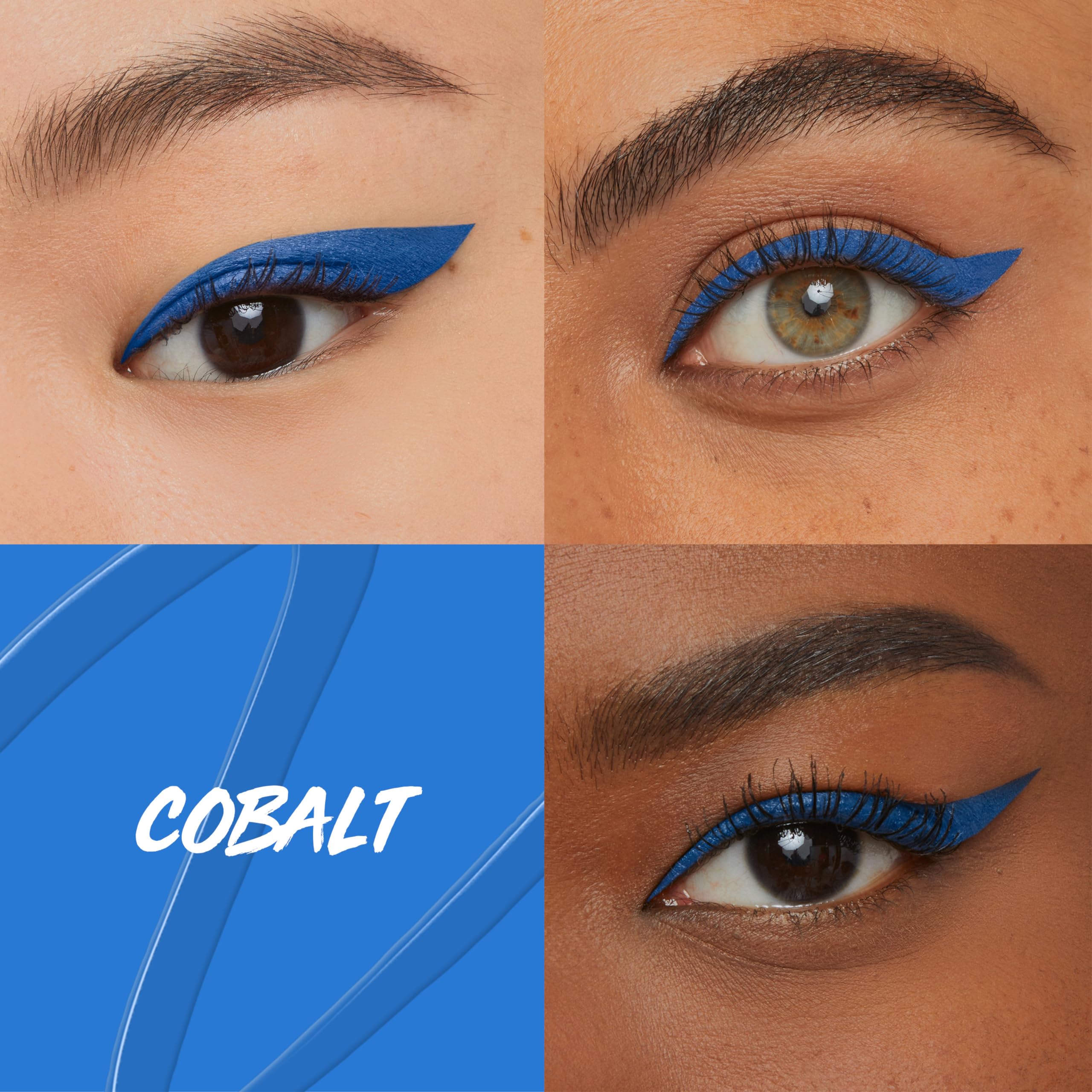 MAYBELLINE Master Precise All Day Liquid Eyeliner, Waterproof Eyeliner Makeup for up to 30HR Wear, Cobalt Blue, 1 Count
