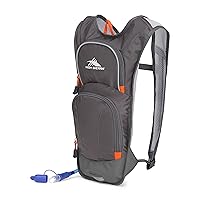 High Sierra HydraHike Hydration Backpack, Lightweight Running Backpack, Cycling, Hiking, for Men, Women & Kids, Mercury/Redline, 4L