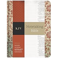 KJV Notetaking Bible, Red Floral