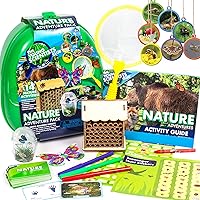 Nature Adventure Pack by Horizon Group USA, Nature Kit for Kids, Includes Hands-On Guide, 14+ Activities, Reusable Backpack, 42-Piece Card Game, Scavenger Hunt & More, Multi