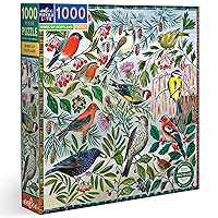 eeBoo: Piece and Love Birds of Scotland 1000 Piece Square Adult Jigsaw Puzzle, 23