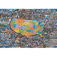 Buffalo Games - Dowdle - Best of America - 2000 Piece Jigsaw Puzzle for Adults Challenging Puzzle Perfect for Game Nights - Finished Size 38.50 x 26.50