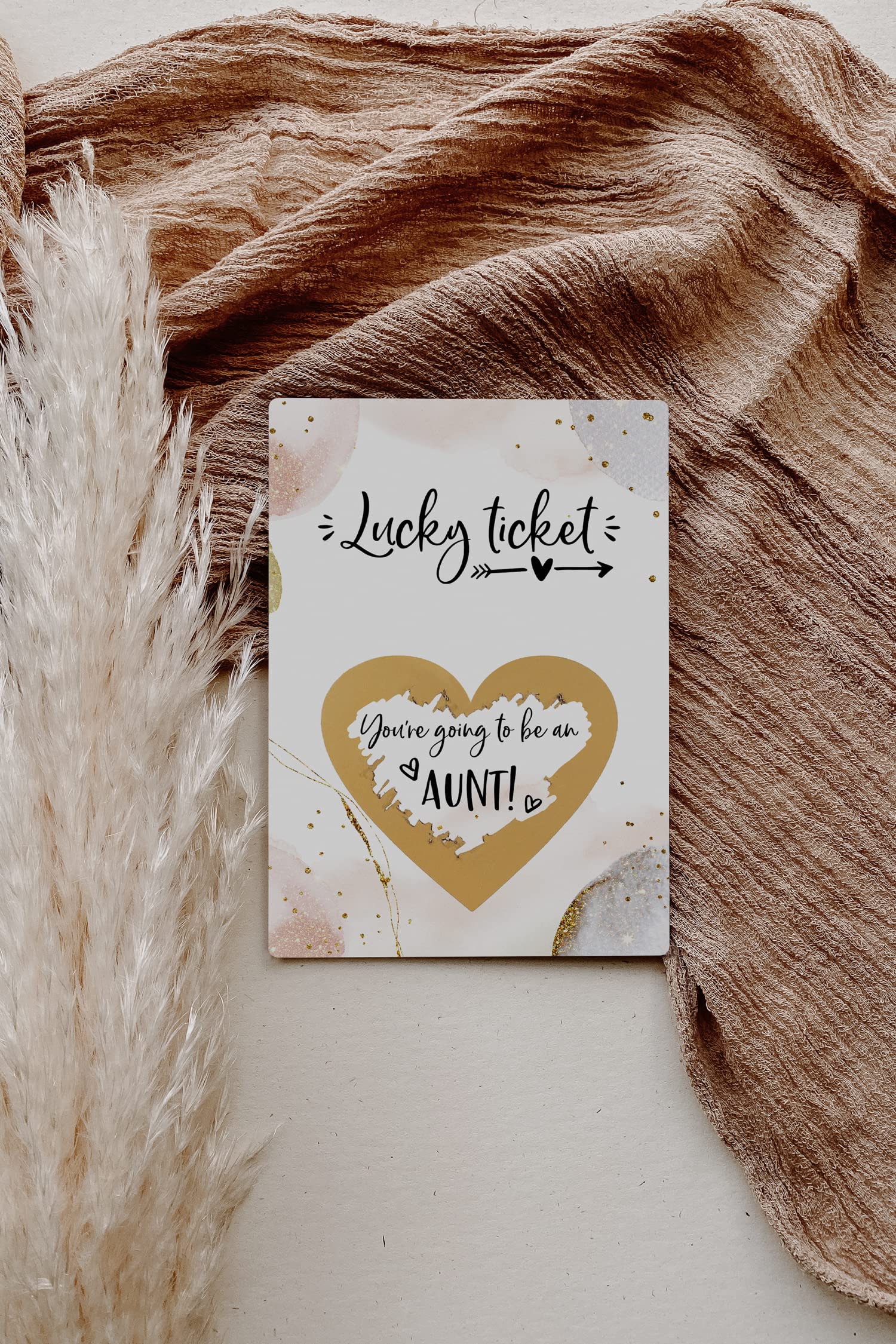 Joli Coon Pregnancy announcement scratch off cards - You are going to be an aunt - Auntie pregnancy scratch off announcement