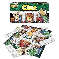 Winning Moves Games Clue Classic with 1949 Card Artwork & Suspects USA, Original Whodunnit Murder Mystery Game with Metal Weapons for 3to 6 Players, Ages 8 and up