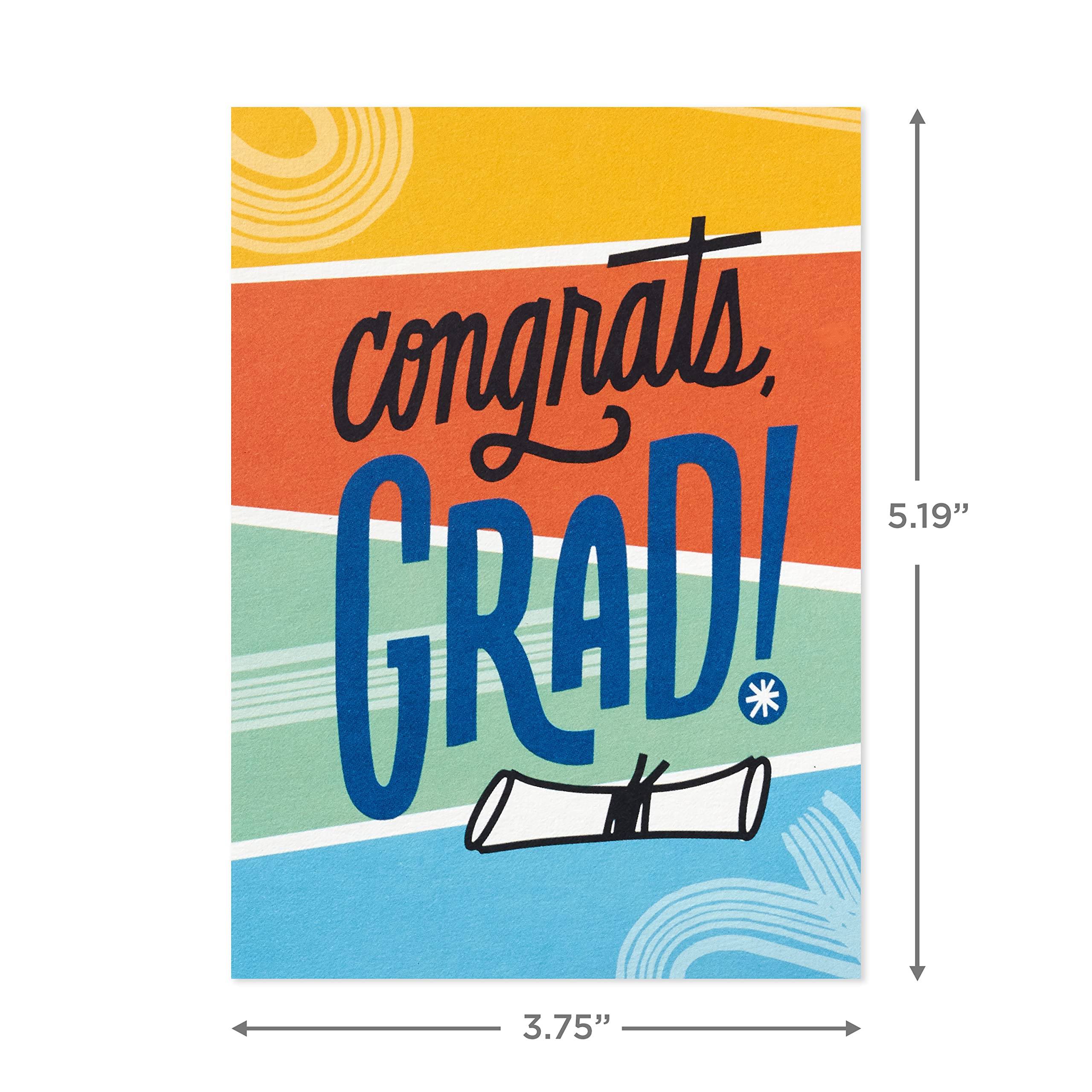 Hallmark Graduation Cards Assortment, Here's to the Future (36 Cards and Envelopes, 6 Designs)