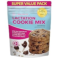 Lactation Cookies Mix - Oatmeal Chocolate Chip Breastfeeding Cookie Supplement Support for Breast Milk Supply Increase - 1.5 lb