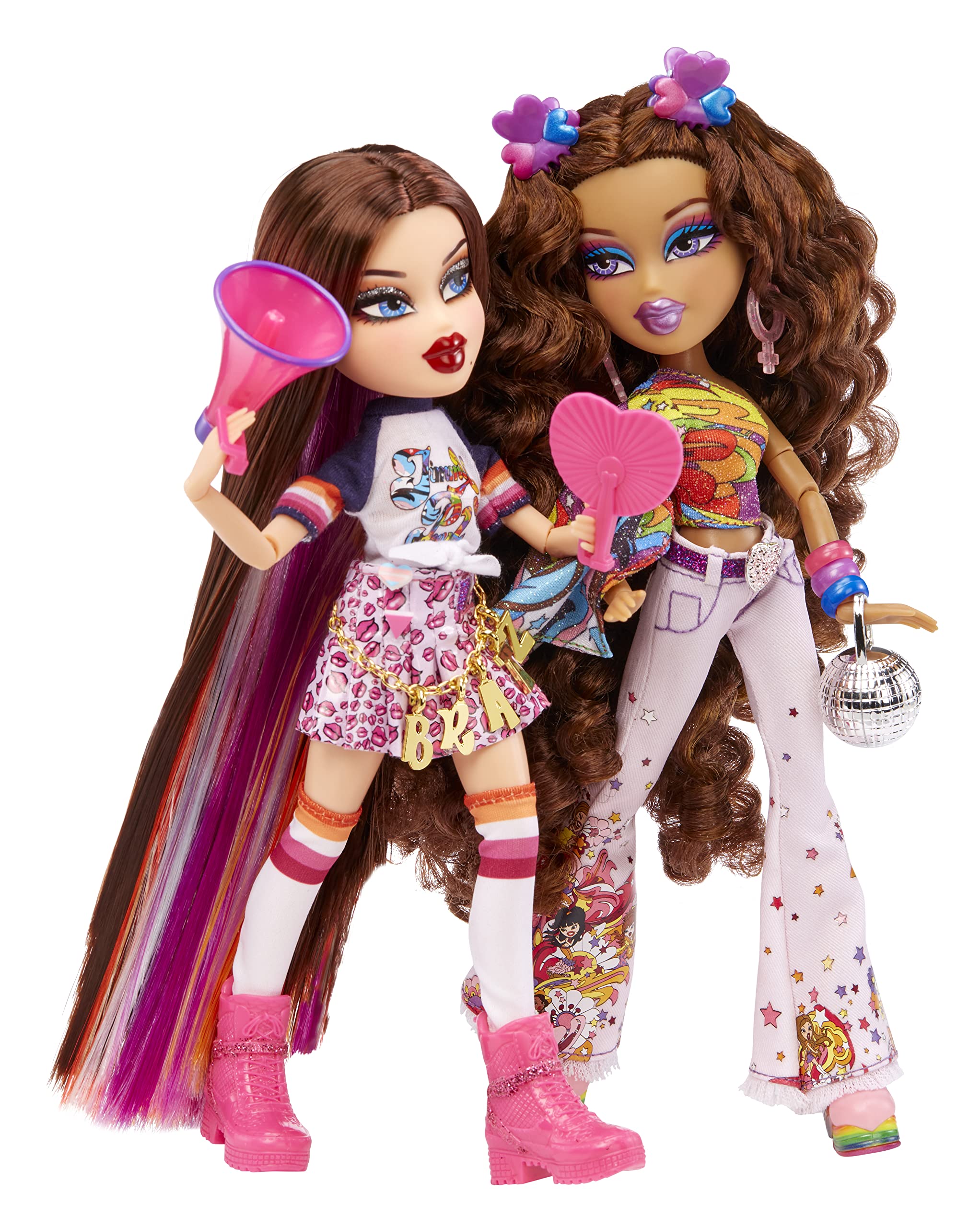 Bratz x JimmyPaul Special Edition Designer Pride 2-Pack Couple Roxxi & Nevra Fashion Dolls, Multicolor, 580324