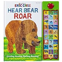 World of Eric Carle, Hear Bear Roar 30-Button Animal Sound Book - Great for First Words - PI Kids