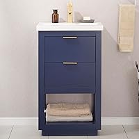 Design Element S04-24-BLU Bathroom Vanity, 24 in, Blue