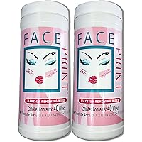 Face Print - New Premium Makeup Remover and Cleansing Wipes 80ct 2 X 40ct cers per order - On Saleanist