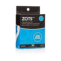 Thermoweb 3783 Zots Clear Adhesive Dots, Large, 1/2