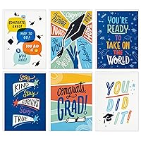 Hallmark Graduation Cards Bulk Assortment, Here's to the Future (36 Cards and Envelopes, 6 Designs)