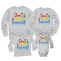 Don't Stop Believing Merry Christmas Matching Family Long Sleeve Shirt