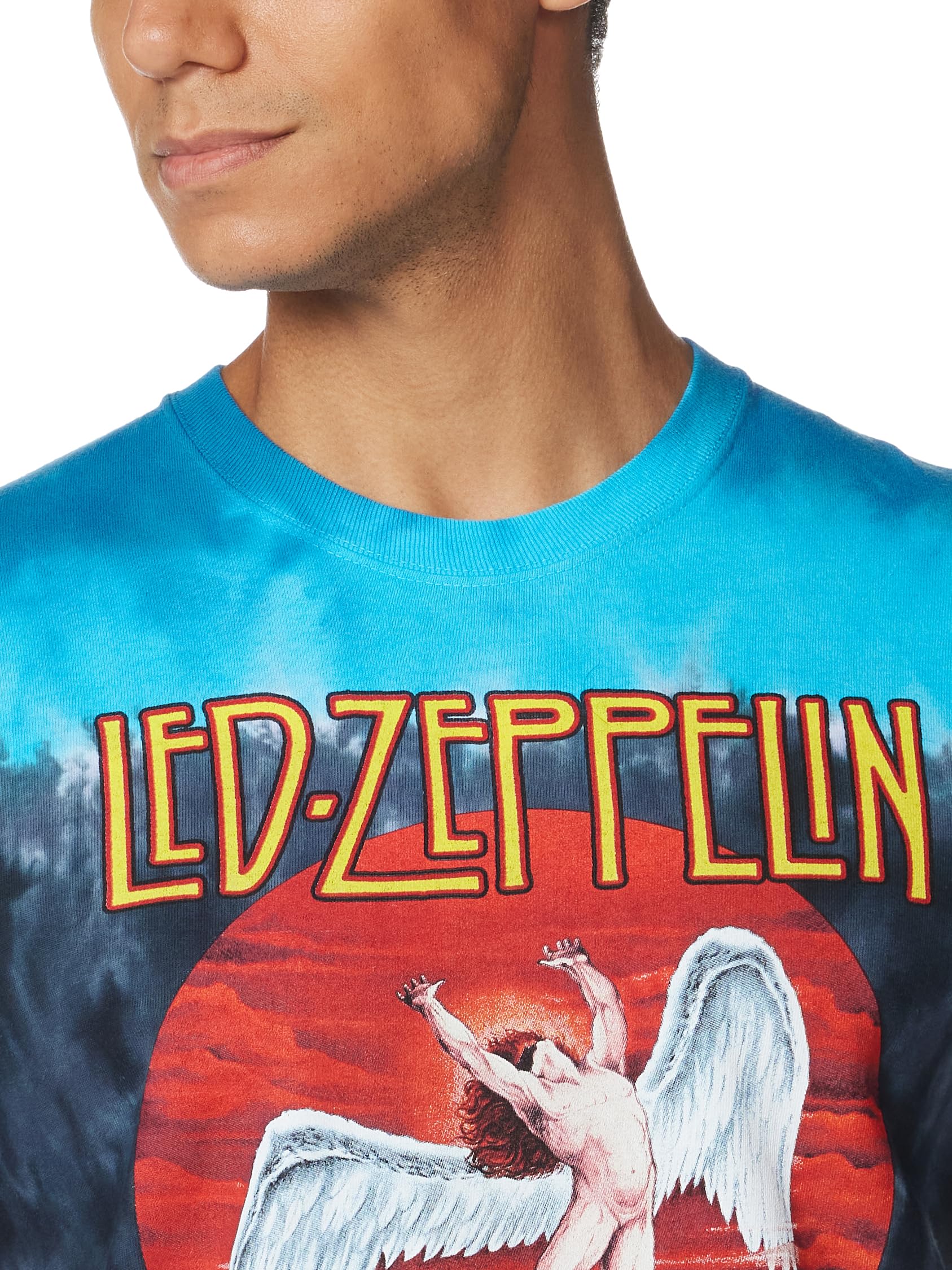 Liquid Blue Men's Led Zeppelin Icarus 1975 T-Shirt
