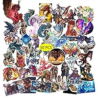 Stickers for Monster Video Game Stickers (50Pcs，Large Size).Gifts Monster Games Merch Party Supplies Decor Decals Vinyls for Laptop Skateboard Phone Teens Girls