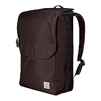 Carhartt 21L Top-Load Backpack, Water Resistant Coated Canvas Base with Laptop Sleave, Port, One Size