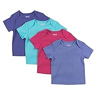 Hanes Baby-Boys Hanes Baby T-Shirt, Flexy Soft Stretch Shirt, Expandable Shoulder, 4-Pack