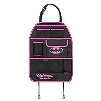 KidsEmbrace Batman Back Seat Organizer, DC Comics Batgirl Deluxe 6 Pockets, Pink