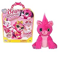 Little Live Pets | Scruff-a-Luvs Sew Surprise: Pink. Rescue, Reveal & Groom A Mystery Puppy Or Kitten. Reveal Outfits to Dress Your Pet with The Magic Sewing Machine - 3 Clothing items, Comb, Glasses