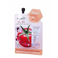 3 Packets of Smooto Tomato Collagen Spf 30 Bb & Cc Cream. (10 G/Packet)