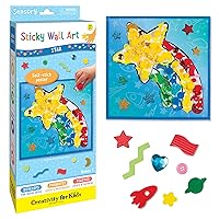 Creativity for Kids Sticky Wall Art: Star - Toddler Learning Toys. Crafts for 3 Year Olds, Preschool Crafts