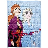 Jay Franco Disney Frozen 2 Forest Spirit Weighted Blanket 4.5 lbs, White