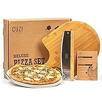 Cuzi Gourmet XL 4-Piece Pizza Stone Set - 15