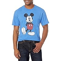Disney Men's Full Size Mickey Mouse Distressed Look T-Shirt