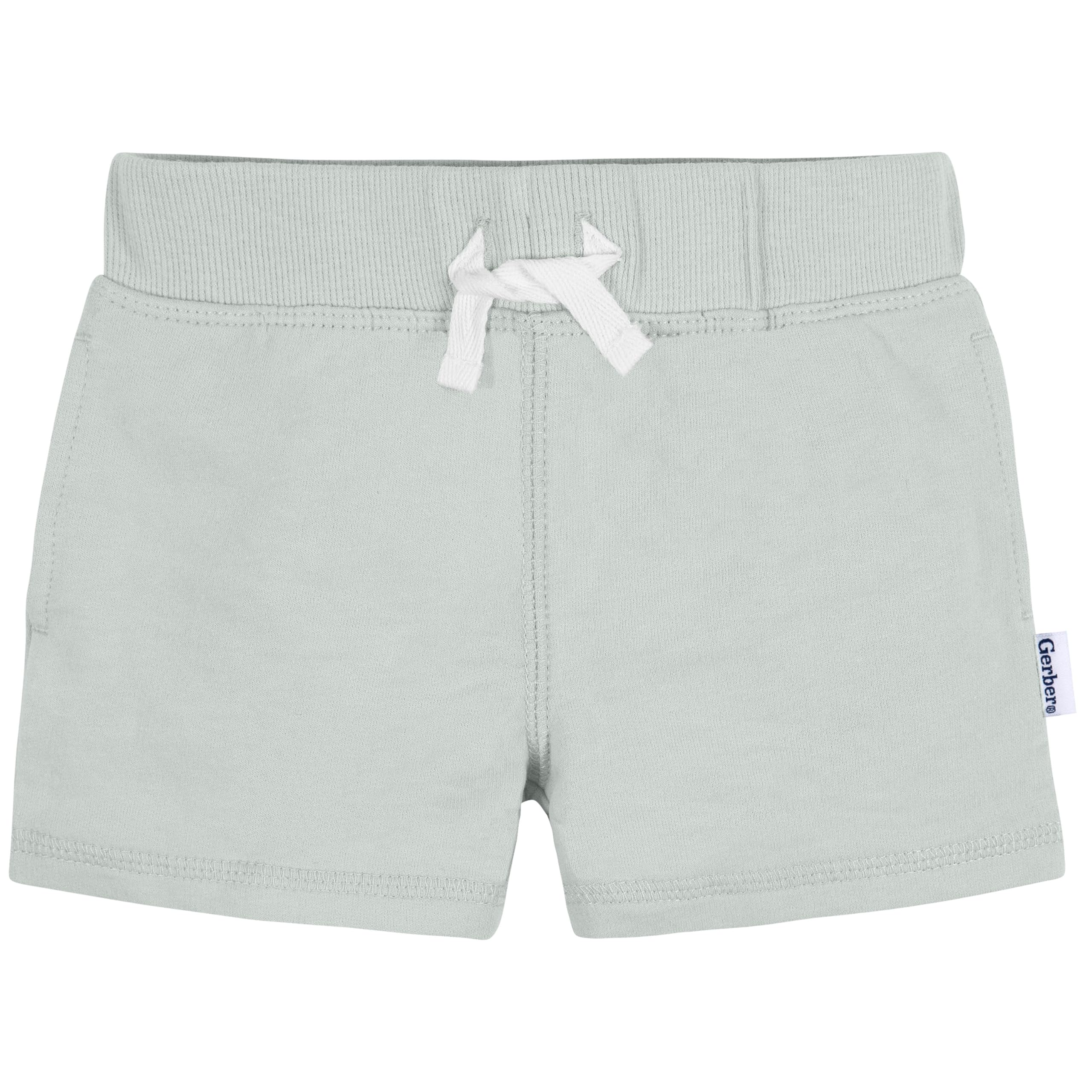 Gerber Baby Boys' Toddler 3-Pack Pull-on Knit Shorts
