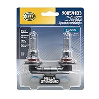 HELLA 9005TB Twin Blister Standard Halogen Bulb, 12 V, 65W, 2 Pack