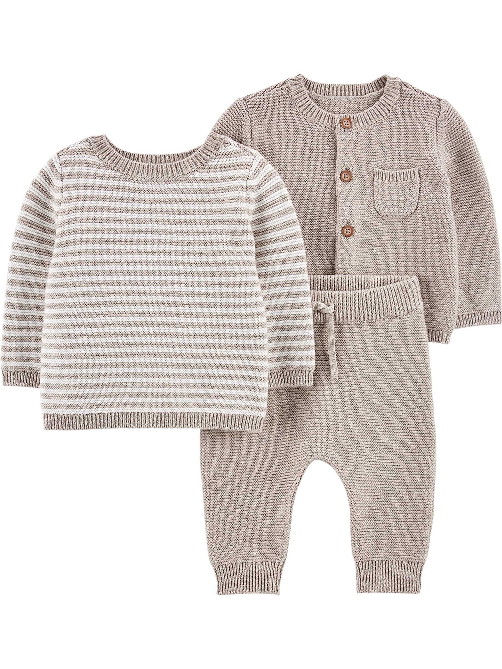 Simple Joys by Carter's Baby Girls' 3-Piece Sweater Set