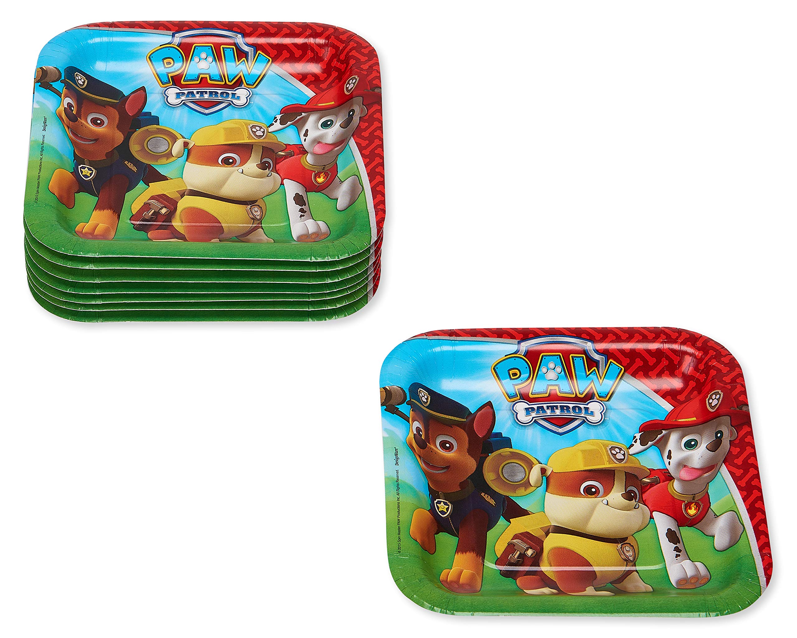 American Greetings Paw Patrol Party Supplies, Paper Dessert Plate (8-Count)