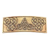 KKJOY Vintage Metal Celtic Knot Barrettes Hair Clips Hand Crafted Spring Clip Hair Pin Headpieces Wedding Bridal Hair Accessories for Women Girls