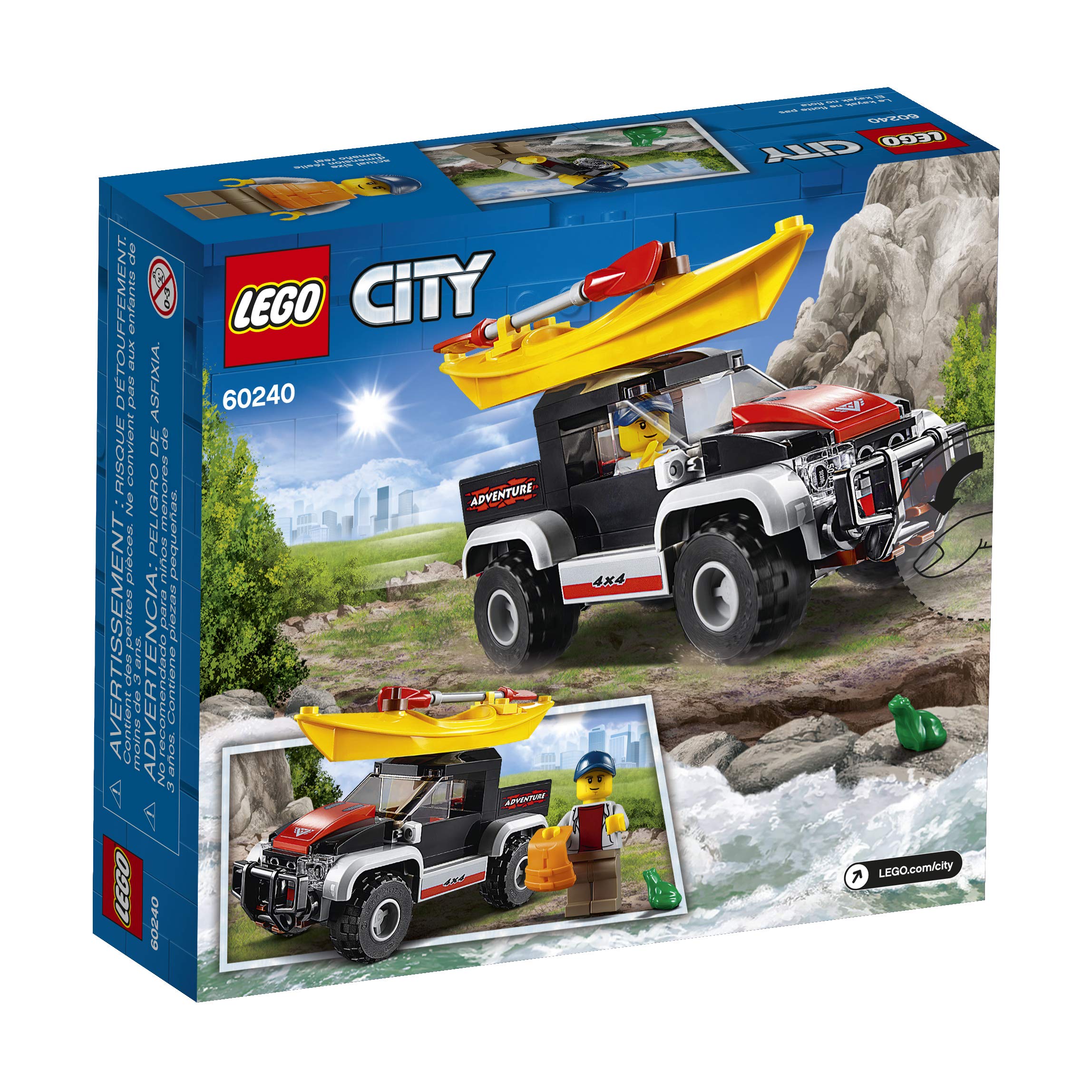 LEGO City Great Vehicles Kayak Adventure 60240 Building Kit (84 Pieces) (Discontinued by Manufacturer)