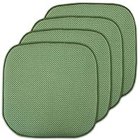 Sweet Home Collection 4 Pack Memory Foam Honeycomb Nonslip Back 16