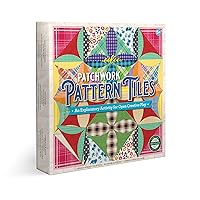 eeBoo: Patchwork Pattern Tiles, Encourages Open and Creative Play, an Exploratory Activity, Allows Children to Think Creatively, for Ages 5 and up