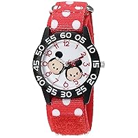 Disney Boy's 'Mickey Mouse' Quartz Plastic and Nylon Watch, Color:Red (Model: W003003)