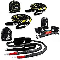 Kbands Elite Speed Training Kit - Kbands Leg Resistance Bands, Reactive Stretch Cord, Victory Ropes - Increase Speed & Agility with Resisted Sport Specific Drills