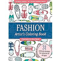 Fashion Portable Adult Coloring Book (31 stress-relieving designs)