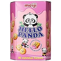 Meiji Hello Panda Cookies-L, Strawberry, 9.1 Ounce