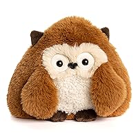 KIDS PREFERRED Sustain a-mals Hoot The Owl Stuffed Animal Plush, Made with Recycled Materials, 5 inches