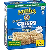 Annie's Organic Original Crispy Snack Bars, Gluten Free, 3.9 oz, 5 ct.