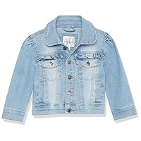 URBAN REPUBLIC Baby Girls Denim 2fer Bomber Jacket