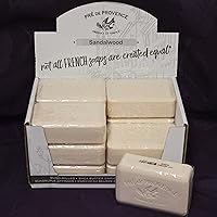 Pre de Provence Case of 12 SANDALWOOD Fragrance 250 gram shea butter extra large soap bars