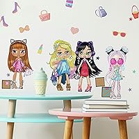 RoomMates RMK4310SCS Boxy Girls Peel and Stick Wall Decals