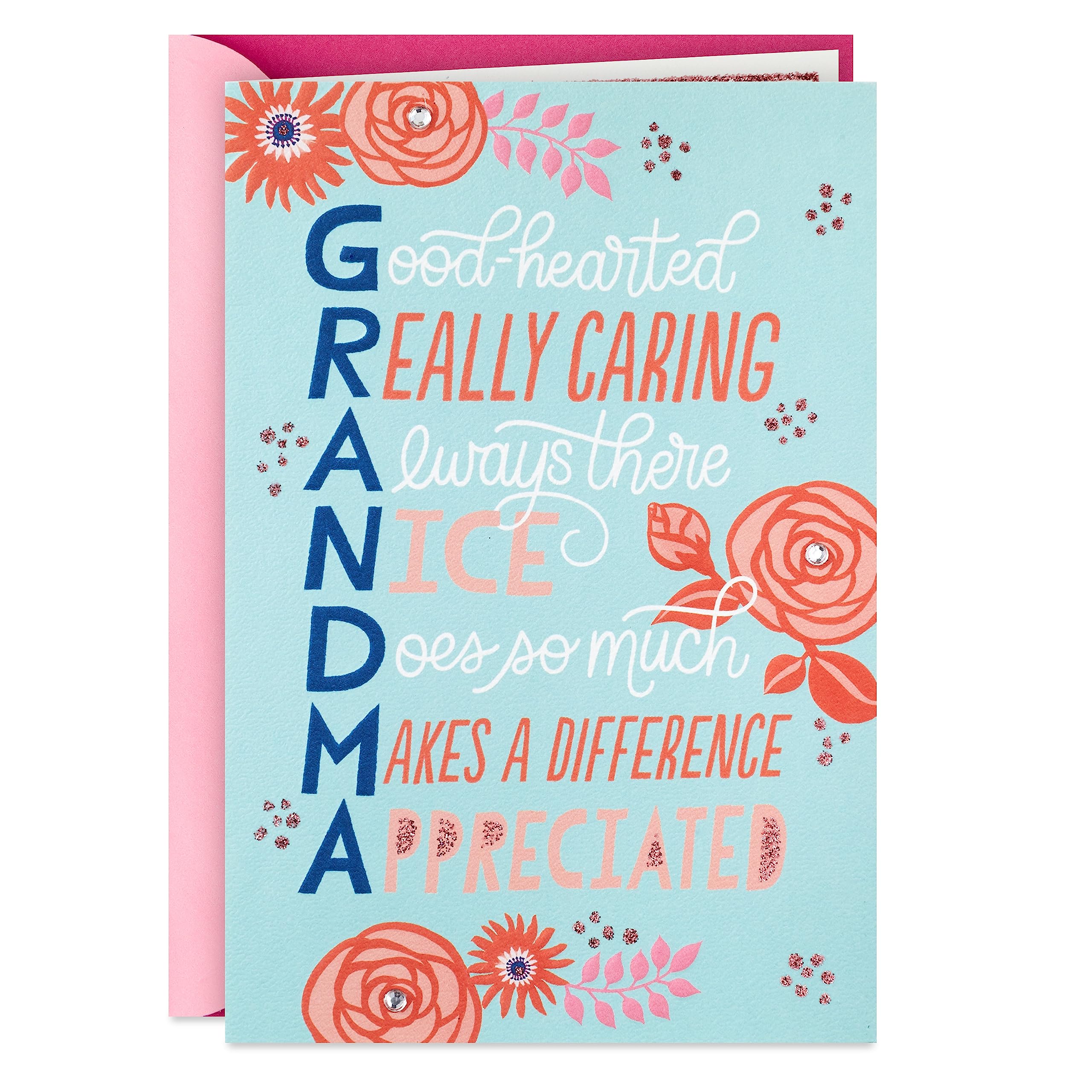 Hallmark Card for Grandma (Good-hearted) for Grandparent's Day, Birthdays, Valentine's Day