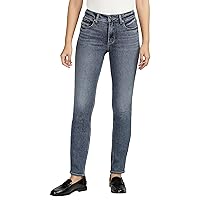 Silver Jeans Co. Women's Most Wanted Mid Rise Straight Leg Jeans