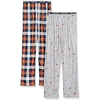Calvin Klein Boys' Little Sleepwear Super Soft Brushed Micro Pajama Pant, 2 Pack